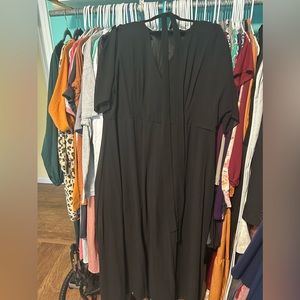 Black maxi dress